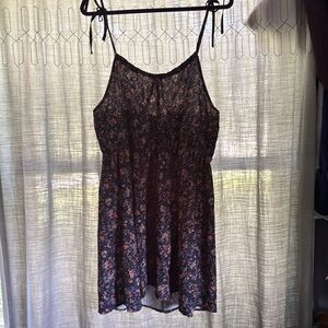 SHIEN Women’s Floral spaghetti straps Mini Dress